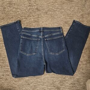 J. Crew Stovepipe Dark Blue Straight Leg Women's Jeans